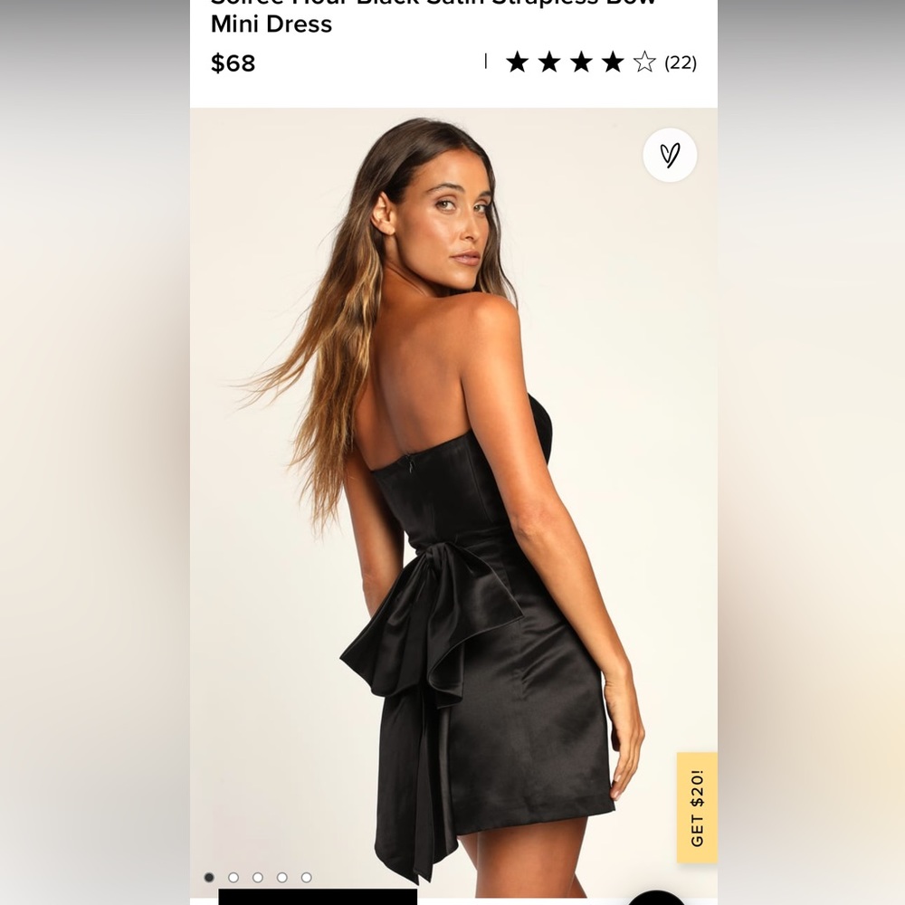 Lulus little black dress with bow